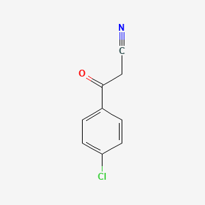 4-Chlorophenacylcyanide chemical structure (CAS 4640-66-8)