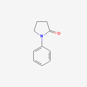 1-Phenyl-2-pyrrolidinone chemical structure (CAS 4641-57-0)