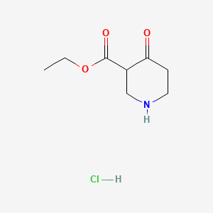 Ethyl 4-Oxo-3-piperidinecarboxylate Hydrochloride chemical structure (CAS 4644-61-5)