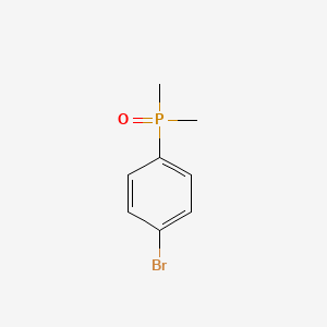 (4-Bromophenyl)dimethylphosphine oxide chemical structure (CAS 4648-59-3)