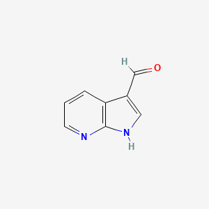 1H-Pyrrolo[2,3-b]pyridine-3-carbaldehyde chemical structure (CAS 4649-09-6)