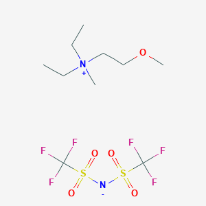 N,N-Diethyl-2-methoxy-N-methylethanaminium bis((trifluoromethyl)sulfonyl)amide chemical structure (CAS 464927-84-2)