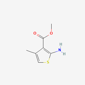 Methyl 2-amino-4-methylthiophene-3-carboxylate chemical structure (CAS 4651-98-3)