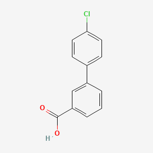 4'-Chloro-[1,1'-biphenyl]-3-carboxylic acid chemical structure (CAS 4655-10-1)