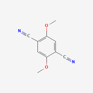 2,5-Dimethoxyterephthalonitrile chemical structure (CAS 4655-68-9)