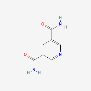 Pyridine-3,5-dicarboxamide chemical structure (CAS 4663-99-4)
