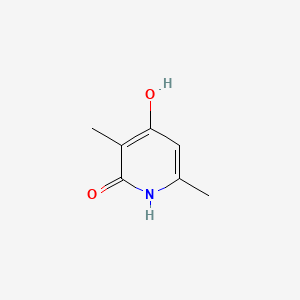 4-Hydroxy-3,6-dimethylpyridin-2(1H)-one chemical structure (CAS 4664-13-5)