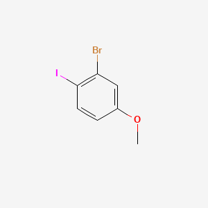 2-Bromo-1-iodo-4-methoxybenzene chemical structure (CAS 466639-53-2)