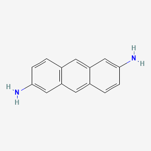 Anthracene-2,6-diamine chemical structure (CAS 46710-42-3)