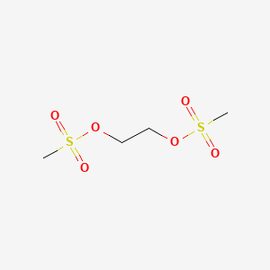 2-(Methanesulfonyloxy)ethyl methanesulfonate chemical structure (CAS 4672-49-5)