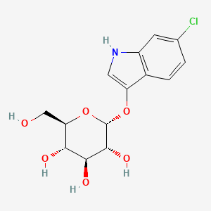 (2R,3R,4S,5S,6R)-2-((6-Chloro-1H-indol-3-yl)oxy)-6-(hydroxymethyl)tetrahydro-2H-pyran-3,4,5-triol chemical structure (CAS 467214-46-6)