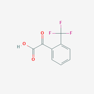 2-(Trifluoromethyl)benzoylformic acid chemical structure (CAS 467435-08-1)