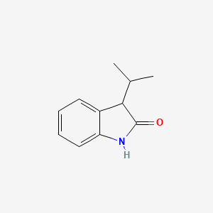 3-(Propan-2-yl)-2,3-dihydro-1H-indol-2-one chemical structure (CAS 4679-87-2)