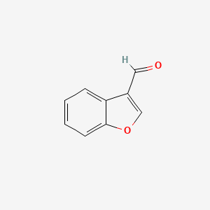 Benzofuran-3-carbaldehyde chemical structure (CAS 4687-25-6)
