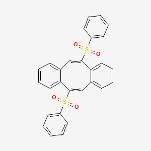 5,11-Bis(phenylsulfonyl)dibenzo[a,e][8]annulene chemical structure (CAS 468751-39-5)