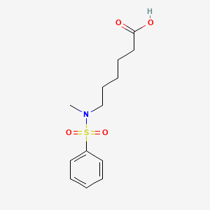 6-(N-Methylphenylsulfonamido)hexanoic acid chemical structure (CAS 46948-72-5)