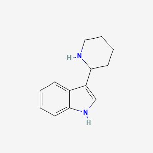 3-(Piperidin-2-yl)-1H-indole chemical structure (CAS 4695-73-2)