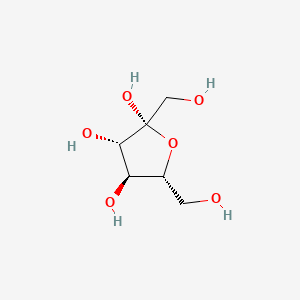 (2R,3S,4S,5R)-2,5-Bis(hydroxymethyl)tetrahydrofuran-2,3,4-triol chemical structure (CAS 470-23-5)
