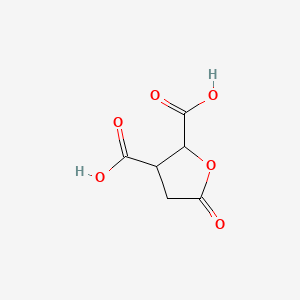 5-Oxotetrahydrofuran-2,3-dicarboxylic acid chemical structure (CAS 4702-32-3)