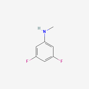 3,5-Difluoro-N-methylaniline chemical structure (CAS 470458-51-6)