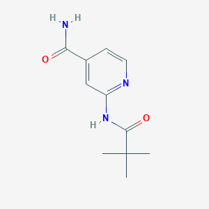2-Pivalamidoisonicotinamide chemical structure (CAS 470463-37-7)