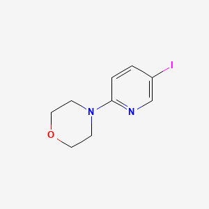 4-(5-Iodo-2-pyridinyl)morpholine chemical structure (CAS 470463-42-4)