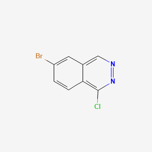6-Bromo-1-chlorophthalazine chemical structure (CAS 470484-70-9)