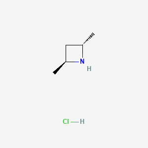 (2S,4S)-2,4-Dimethylazetidine hydrochloride chemical structure (CAS 470666-35-4)