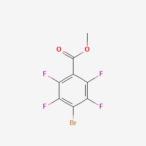 Methyl 4-bromo-2,3,5,6-tetrafluorobenzoate chemical structure (CAS 4707-23-7)