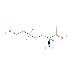 (R)-2-Amino-3-((4-hydroxy-2-methylbutan-2-yl)thio)propanoic acid chemical structure (CAS 471-09-0)