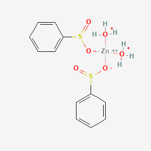 Zinc(II) benzenesulfinate dihydrate chemical structure (CAS 47163-75-7)