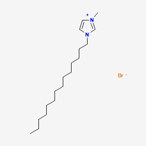 1-tetradecyl-3-methylimidazolium bromide chemical structure (CAS 471907-87-6)