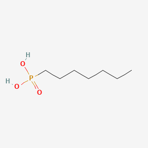 Heptylphosphonic acid chemical structure (CAS 4721-16-8)