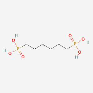 1,6-Hexanebisphosphonic acid chemical structure (CAS 4721-22-6)