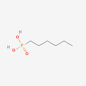 n-Hexylphosphonic acid chemical structure (CAS 4721-24-8)