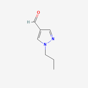 1-Propyl-1H-pyrazole-4-carbaldehyde chemical structure (CAS 473249-36-4)