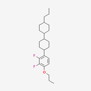 Rel-(1's,4'r)-4-(2,3-difluoro-4-propoxyphenyl)-4'-propyl-1,1'-bi(cyclohexane) chemical structure (CAS 473257-14-6)