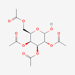 (2R,3S,4S,5R)-2-(Acetoxymethyl)-6-hydroxytetrahydro-2H-pyran-3,4,5-triyl triacetate chemical structure (CAS 47339-09-3)
