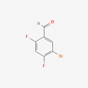 5-Bromo-2,4-difluorobenzaldehyde chemical structure (CAS 473416-91-0)