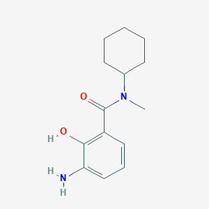 3-Amino-N-cyclohexyl-2-hydroxy-N-methylbenzamide chemical structure (CAS 473731-12-3)
