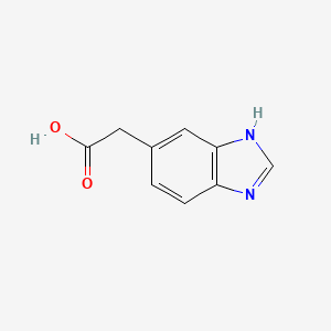 2-(1H-Benzo[d]imidazol-6-yl)acetic acid chemical structure (CAS 473895-86-2)