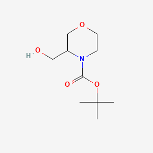 4-Boc-(3-Hydroxymethyl)morpholine chemical structure (CAS 473923-56-7)