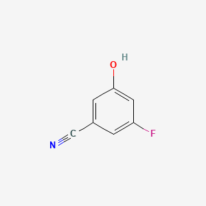 3-Fluoro-5-hydroxybenzonitrile chemical structure (CAS 473923-95-4)