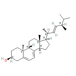 (3S,9R,10S,13R,14R,17R)-17-((2R,5R,E)-5,6-Dimethylhept-3-en-2-yl)-10,13-dimethyl-2,3,4,9,10,11,12,13,14,15,16,17-dodecahydro-1H-cyclopenta[a]phenanthren-3-ol chemical structure (CAS 474-69-1)