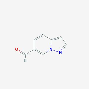 Pyrazolo[1,5-a]pyridine-6-carbaldehyde chemical structure (CAS 474432-60-5)