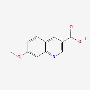 7-Methoxyquinoline-3-carboxylic acid chemical structure (CAS 474659-26-2)