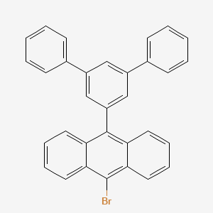 9-([1,1':3',1''-Terphenyl]-5'-yl)-10-bromoanthracene chemical structure (CAS 474688-74-9)