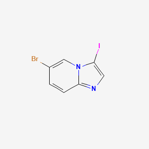6-Bromo-3-iodoimidazo[1,2-a]pyridine chemical structure (CAS 474706-74-6)