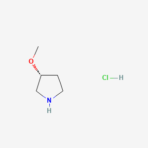 (R)-3-Methoxypyrrolidine hydrochloride chemical structure (CAS 474707-30-7)