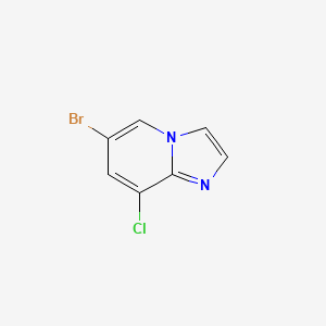 6-Bromo-8-chloroimidazo[1,2-a]pyridine chemical structure (CAS 474708-88-8)